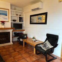 The most welcome part of the house: the heater near the ceiling!