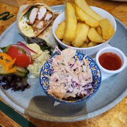 In Season's Café in Emly gab es einen Goujon Chicken Wrap