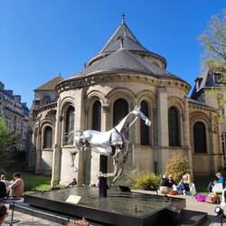 Zeus, the infamous horse that featured in the opening ceremony of the 2024 Olympics