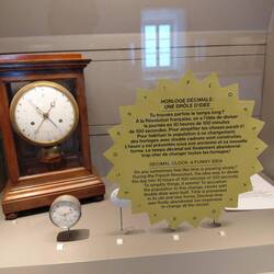 Just one example of the displays in the Musee des Art et Metiers - a decimal clock