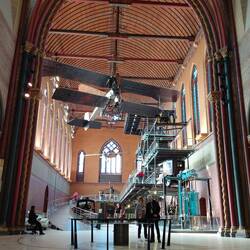 The spectacular display continued into the Church of St Martin- des- Champs