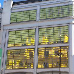 Windows reflected in windows