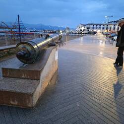 Leere Strandpromenade