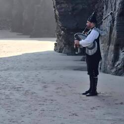 There is the musician.