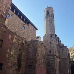Part of the Roman walls, Gothic Quarter.