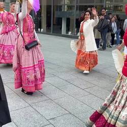 A Hare Krishna procession.