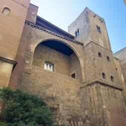 Part of the old Roman walls, Gothic Quarter.