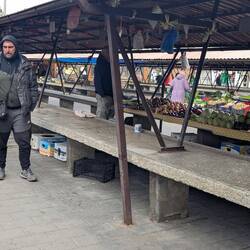 Large open-air market
