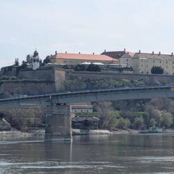 Petrovaradin Fortress on the hill, 18th century and one of the largest areas