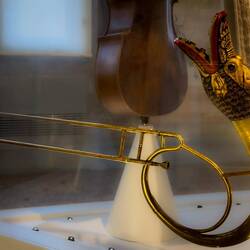 Sala della Virtù ... buccin with a dragon head ... MIBdM — Bologna, Italy