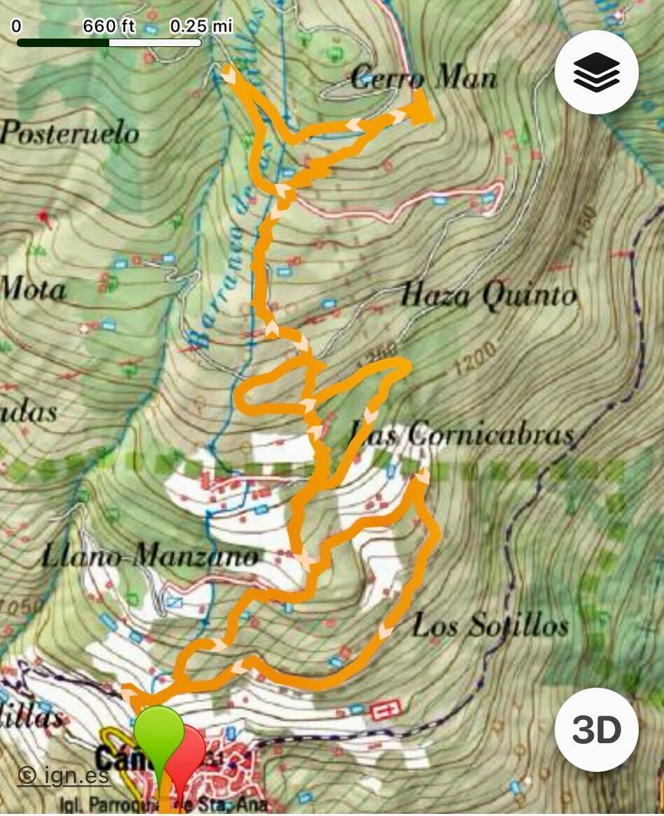 Topo lines this close together mean we should take a lot of water with us!