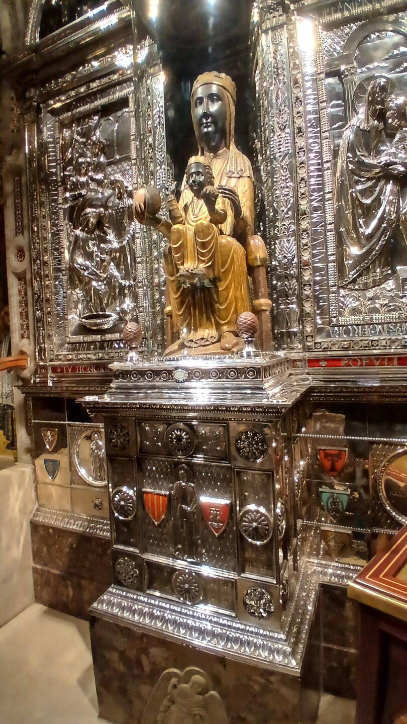 Die berühmte schwarze Madonna von Montserrat