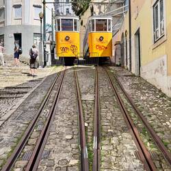 Die Standseilbahnen (hier: Lavra) sind leider außer Betrieb