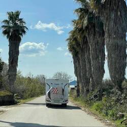 Auf dem Weg zu unserem heutigen Stellplatz....