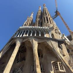 The western exit of the Sagrada Familia depicting scenes from the Passion.