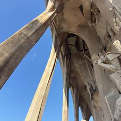 The western exit of the Sagrada Familia depicting scenes from the Passion.