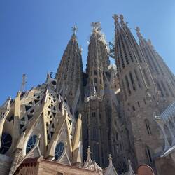 One of the satellite buildings of the Sagrada Familia.