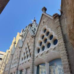 One of the satellite buildings of the Sagrada Familia.