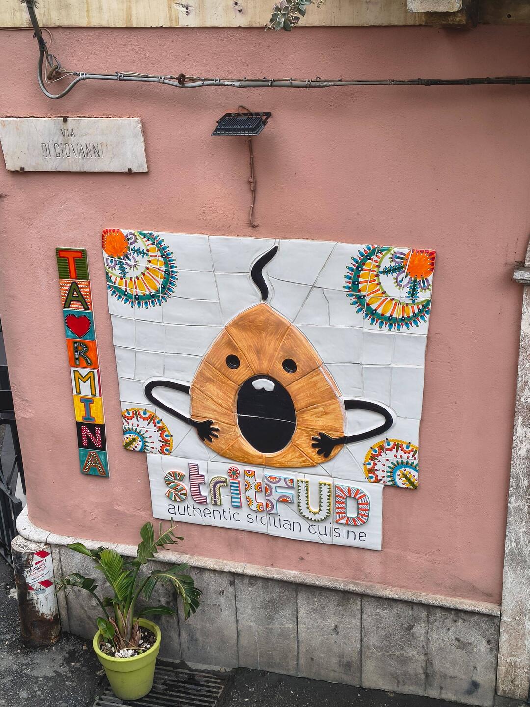 Bestes Streetfood-Schild