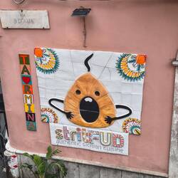 Bestes Streetfood-Schild