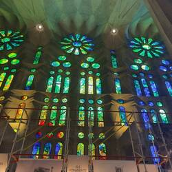 Sagrada Família stained glass.