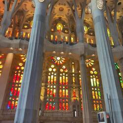Sagrada Família stained glass.