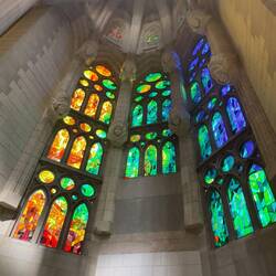 Sagrada Família stained glass.