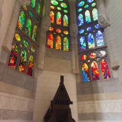Sagrada Família stained glass.