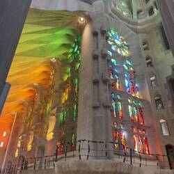 Sagrada Família stained glass.