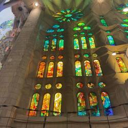 Sagrada Família stained glass.