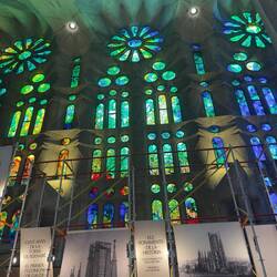 Sagrada Família stained glass.