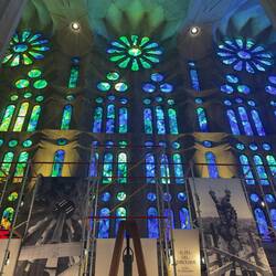 Sagrada Família stained glass.