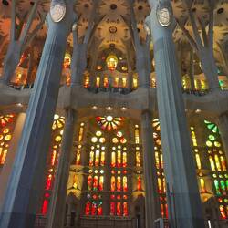 Sagrada Família stained glass.