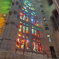 Sagrada Família stained glass.