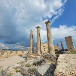Und da kommen Wolken, die aber hinüber ziehen