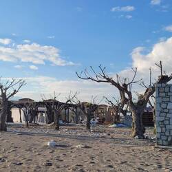 Verlassene Touristenbunker im März