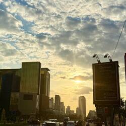 Sunset sur Phnom Penh