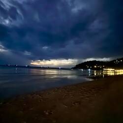 Saïri Beach by night