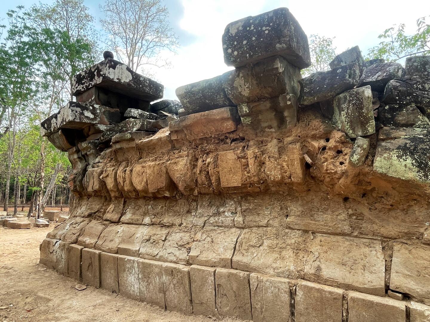 Walls surround many of the structures