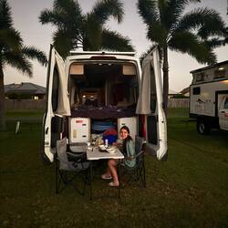 Essen möglichst windgeschützt