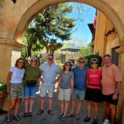 The gang at Tlaquepaque Arts & Shopping Village