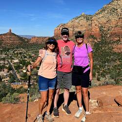 Denise, Steve & I hiked to the top of Sugarloaf Mountain for great panoramic views
