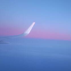 Abendrot über den Wolken