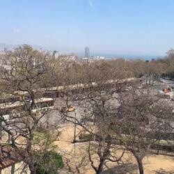 Video of the cable car going up Montjuic.