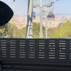 Video of the cable car going down Montjuic.