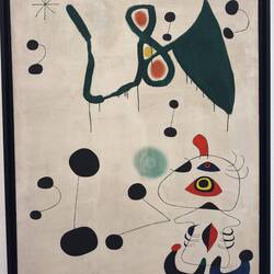 Woman and Bird in the Night, Joan Miro, 1945.