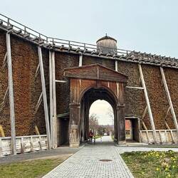 636 Meter lang ist es - das längste zusammenhängende Gradierwerk Deutschlands