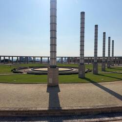 The Olympic stadium and surrounding facilities.