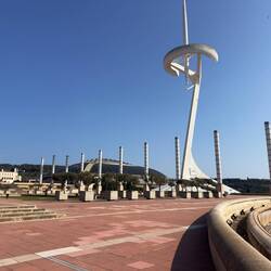 The Olympic stadium and surrounding facilities.