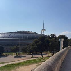 The Olympic stadium and surrounding facilities.